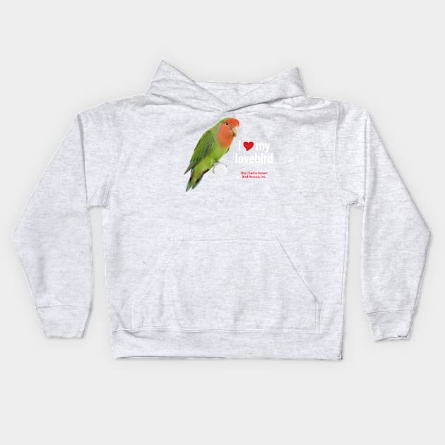 CB Lovebird 4 Kids Hoodie by Just Winging It Designs